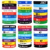 Pulsera de Firma de Estrella de la NBA Joyería para Fans Baloncesto Deportes Pulsera de Silicona Luminosa