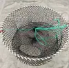 Jaula para Cangrejos para Uso en el Mar, Jaula Engrosada para Capturar Cangrejos, Jaula Plegable Redonda con Peso para Pesca de Cangrejos para Capturar Cangrejos