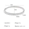Pulsera Clásica Europea y Americana de Acero Inoxidable Abierta con Oro de 18K, Pulsera que No se Desvanece para Mujer, Conjunto de Pulseras de Circonita de Alta Gama