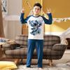 Traje de pijama para niño Algodón Manga larga suelta extra grande Ropa de aire acondicionado otoño Pijama de dibujos animados