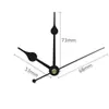 Manecilla de Hora Transfronteriza Escaneo Silencioso Silencioso DIY Reloj de Pared Movimiento de Cuarzo Reloj de Cuarzo Movimiento de Reloj Reloj de Pared de Punto de Cruz