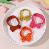 Nuevos accesorios para el cabello de bebé estilo europeo y americano, lindas ligas para el cabello de niña que no dañan el cabello, diademas para bebé con moños, ligas finas de nailon 4281
