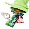 Bolsa pequeña de lona de color sólido con logotipo impreso, bolsa de almacenamiento portátil con cordón de algodón para cosméticos, lápiz labial y minilápiz labial.