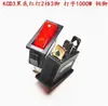 Interruptor KCD3 para cocina eléctrica, calentador eléctrico, accesorio con botón de luz para olla arrocera eléctrica multifuncional de 3500W