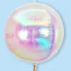 Transfronteiriço 4D Colorido Balão Gradiente Transparente Filme de Alumínio Fantasia Coração Estrela de Cinco Pontas Redondo Tridimensional Decoração Arranjo Atacado