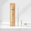 Set de cepillo de dientes y pasta de dientes desechables de hotel de alta gama, cepillo de dientes en un porta-tarjetas premium, adecuado para hoteles y casas de huéspedes