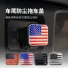 Tapa de Extremo de Tubo Cuadrado de 2 Pulgadas para Coche Cubierta de Puerto Cuadrado para Remolque Todoterreno Cubierta de Goma para Remolque Decoración de Coche Barra Transversal