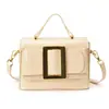 Bolso Bandolera Vintage para Mujer 2026 Nuevo de Moda Estilo Coreano Versátil al Hombro Moda Texturizado Color Sólido Pequeño Cuadrado