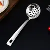 Pá de aço inoxidável para refogar, conjunto de espátulas de cozinha para casa, colher para hot pot, colher para vegetais, pá para fritar peixe, colher de sopa, utensílios de cozinha