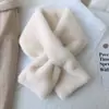 Nuevo invierno lindo celebridad de Internet Castor pequeño estrella dibujos animados bufanda de felpa cálida para mujer gruesa niña bufanda cruzada