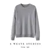 Nuevo Suéter de Punto Casual para Mujer Otoño/Invierno 2026 100% Cachemira Pura de Corte Holgado con Cuello Redondo y Manga Larga