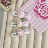 Bolita de arroz rosa Kitty pinza lateral linda estrella para fleco estilo ins dulce accesorios para el cabello de estudiante Mori puesto