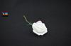 Rosa de flor artificial de espuma de 7 cm Blanco boda decoración de boda flor Tallo de PE flor artificial de espuma flor falsa