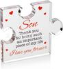 Nuevo acrílico transparente transfronterizo para el Día de la Madre y San Valentín, manualidades acrílicas, decoración de escritorio