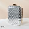 Bolsa de Jantar Vazada com Diamantes Nova Transfronteiriça Bolsa de Presente PU de Luxo para Senhoras Bolsa Clutch Retrô Atacado de Fábrica