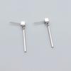 Aretes Geométricos Cuadrados para Mujer Creativos Brillantes Simples Modernos Combinan con Todo ins Avanzados Cuadriláteros Aretes de Lujo Ligero