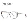 Gafas Cuadradas Anti-Luz Azul 2237 Estilo Normcore Americano Montura Óptica para Mujeres con Rostros Grandes, Gafas Planas Esenciales para un Aspecto Adelgazante durante la Ropa de Trabajo