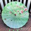 Lugar pintoresco muy vendido paraguas de flor con borlas estilo antiguo tela de seda protector solar impermeable paraguas de papel aceitado accesorio de fotografía para pasarela danza Hanfu paraguas