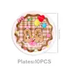 En stock nuevo juego de vajilla de capibara rosa decoración de fiesta de cumpleaños vasos de papel desechables platos de papel servilletas