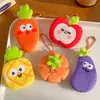Llavero de Peluche Creativo con Temática de Comida Colgante de Frutas y Verduras Muñeco de Peluche de Comida Accesorio para Mochila