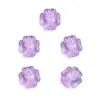 10mm Contas Perfuradas de Trevo de Quatro Folhas Esmaltadas Cor Transparente Contas de Flor de Cerejeira Revestidas de Cor Material para Acessórios de Joias para Colar Pulseira DIY