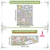 Pegatinas de Ventana Estilo Lindo de Abeja y Mariposa para Puertas y Ventanas de Cristal, Pegatinas de Cristal de Adherencia Estática con Visibilidad Doble Cara