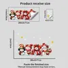 Pegatinas electrostáticas retro de acuarela con cuatro lindos muñecos de nieve de Navidad autoadhesivas para ventana, para una atmósfera invernal acogedora, decoración de ventana de sala de estar