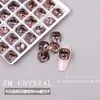 K9 Nuevo Súper Brillante Fondo de Punta Marrón Maillard Diamante para Uñas Color Café Diamante Irregular Cubo de Azúcar Huevo de Paloma Apilado Joyería de Diamante 28