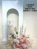 Flor de Casamento Criativa Flor Rosa de Casamento Fileira de Flores Arranjo de Flores de Chão Salão de Casamento Decoração de Arte Floral Pronta