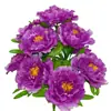 Venta al por mayor de Ramilletes de Flores Artificiales de 10 Piezas de un Fabricante de Pantallas, con Flores de Seda Artificial Estilo Chino para Decoración y Arreglos de Boda