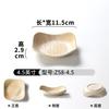 Plato Xiangyuan Meimian Vajilla Plato Comercial Glaseado Dorado Engrosado Plato para Brochetas de Barbacoa Plato Rectangular para Sashimi Sushi