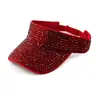 Gorra de Béisbol Abierta de Marca de Moda Transfronteriza, Sombrero Casual con Pedrería, Sombrero Topless, Sombrero de Pedrería Acrílica, Sombrero para el Sol para Exteriores