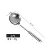 Espátula de aço inoxidável conjunto de utensílios de cozinha colher de sopa para cozinhar espátula cabo de tubo redondo espátula de cozinha anti-queimadura espátula para fritar escorredor grande presente