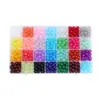 Caixa de conjunto de contas de vidro gelatina de 8mm em duas cores material para embalagem acessório manual DIY materiais contas para pulseira