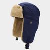 Gorro con forro polar para hombre y mujer, cálido para invierno, tipo Lei Feng, con protección para las orejas, grueso del noreste, para ciclismo, para el frío, versátil coreano