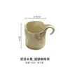 Platillo para Taza de Café Plegado de Fábrica Taza de Cerámica Fina de Alta Calidad Diseño para Mujer Sentido del Diseño Nicho Taza de Leche Taza para Beber