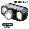 Cinco Faros Transfronterizos Luz Fuerte Resaltado Recargable Portátil Pesca Nocturna Control Remoto Montado en Cabeza Mina LED Faros Lejanos y Cercanos