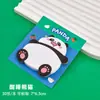 Adesivos de panda fofos e divertidos para meninas, papel adesivo para anotações para estudantes, alto valor estético, adesivos reutilizáveis
