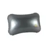 Almohada Personalizada para Exteriores, Sencilla y Elegante, en Color Plata Puro, Almohada Cuadrada Pequeña de Viaje, Almohada Inflable para Siesta en el Coche, Almohada Lumbar, Relleno
