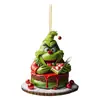 Navidad Transfronteriza Pastel Creativo Serie Grinch Colgantes Decoraciones para Árbol de Navidad Colgantes Acrílicos
