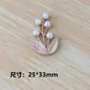 Accesorios de Aleación de Ramas y Hojas Florales Estilo Antiguo Ramas y Ramitas DIY Resina Roja Grande Flores Pequeñas Accesorios para Tocados de Novia