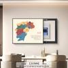 Mapa da China Caixa de Medidor Elétrico Pintura Decorativa Minimalista Moderno Restaurante Caixa de Medidor Elétrico Caixa de Distribuição Bloqueio Pintura para Pendurar Sem Furar