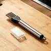 Rallador de Cebolla Herramienta de Cocina, Rebanador de Cebolla de Acero Inoxidable, Herramienta para Rallar Cebolla