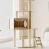 Post de Rascado para Gatos de MDF Douyin Xiaohongshu, Rascador para Gatos de Sisal Transfronterizo, Cama para Gatos con Descuento, Estructura de Escalada Grande para Gatos