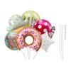 Globo de juguete con forma de caramelo para decoración de ventanas navideñas, globo de película de aluminio de dibujos animados, bola de caramelo navideña