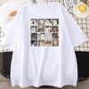 Camiseta Estampada de Animal Cachorro e Gato para Mulheres Verão Manga Curta Solta Hip-Hop Street Camiseta para Mulheres Harajuku