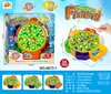 Tablero de pesca magnético giratorio eléctrico para niños de comercio exterior, juguete de pesca musical multifuncional para educación temprana para niños y niñas, venta al por mayor