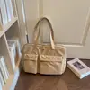 Bolsa tote casual nova 2026 transfronteiriça, bolsa de ombro e axila de grande capacidade, bolsa de mão, bolsa multifuncional da moda japonesa e coreana
