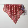 2026 Nuevo Bufanda Cuadrada Pequeña de Algodón Terciopelo Estampada por Ambos Lados para Primavera y Verano Bufanda de Cuello Versátil y Elegante para Mujer que Realza el Cutis
