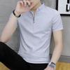 Venta al por mayor Nueva camiseta de manga corta para hombre Verano Top con cuello Ropa Camisa polo para hombre Camiseta de manga corta con cuello para pareja